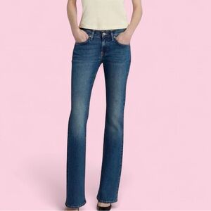 Y2K 7 For All Mankind Embellished Pocket Low Rise Baby Bootcut Jeans (EUC)
